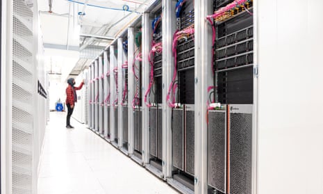 Cerebras System's new AI supercomputer Andromeda at a data centre in Santa Clara, California, US, in October 2022.