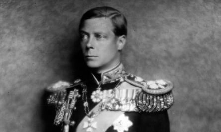 King Edward VIII pictured in his naval uniform before his abdication.