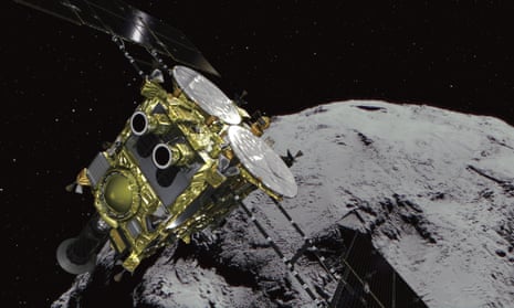 Japan’s unmanned spacecraft Hayabusa2 released two small rovers on the asteroid Ryugu in 2018, as part of research into the origins of the solar system. 