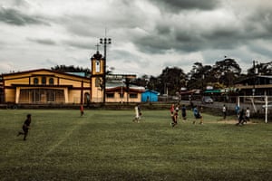 Football is among the most popular sports in Costa Rica and you can find a pitch in almost every village. This shot was taken in a remote village of the central Sarapiqui canton, known for its large river.