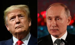 US President Donald Trump and Russian President Vladimir Putin.