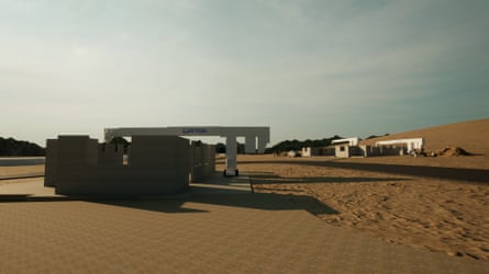 Artist’s impression of Luyten 3D printed homes in a remote location.