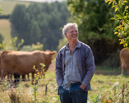 Guy Singh-Watson in the agro-forestry field at Riverford Farm