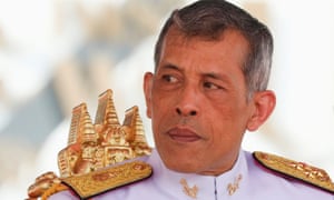 Thailand’s King Maha Vajiralongkorn Bodindradebayavarangkun watches the annual Royal Ploughing Ceremony in central Bangkok, Thailand