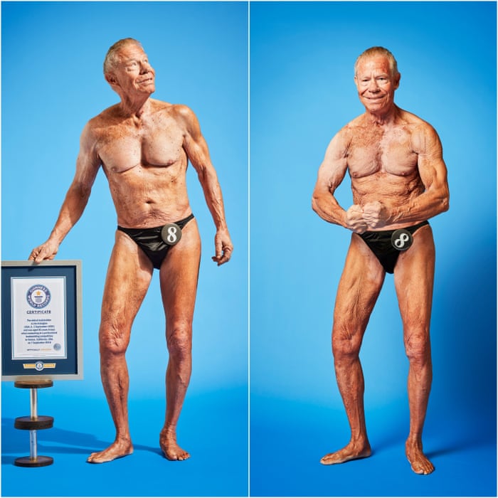 He's unimpressed with his physique, but wins bodybuilding competitions … at 90 | Guinness World Records | The Guardian