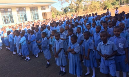 Children at the school part-funded by Stella Maris hotel, Tanzania