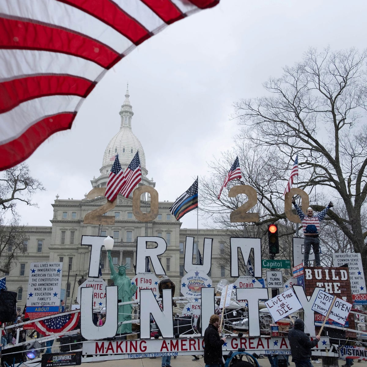Michigan Conservatives Hail Protest Success And Set Sights On Trump S Re Election Us Politics The Guardian