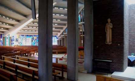 The interior of the Church of St Thomas More at Sheldon, Birmingham, by Richard Gilbert Scott