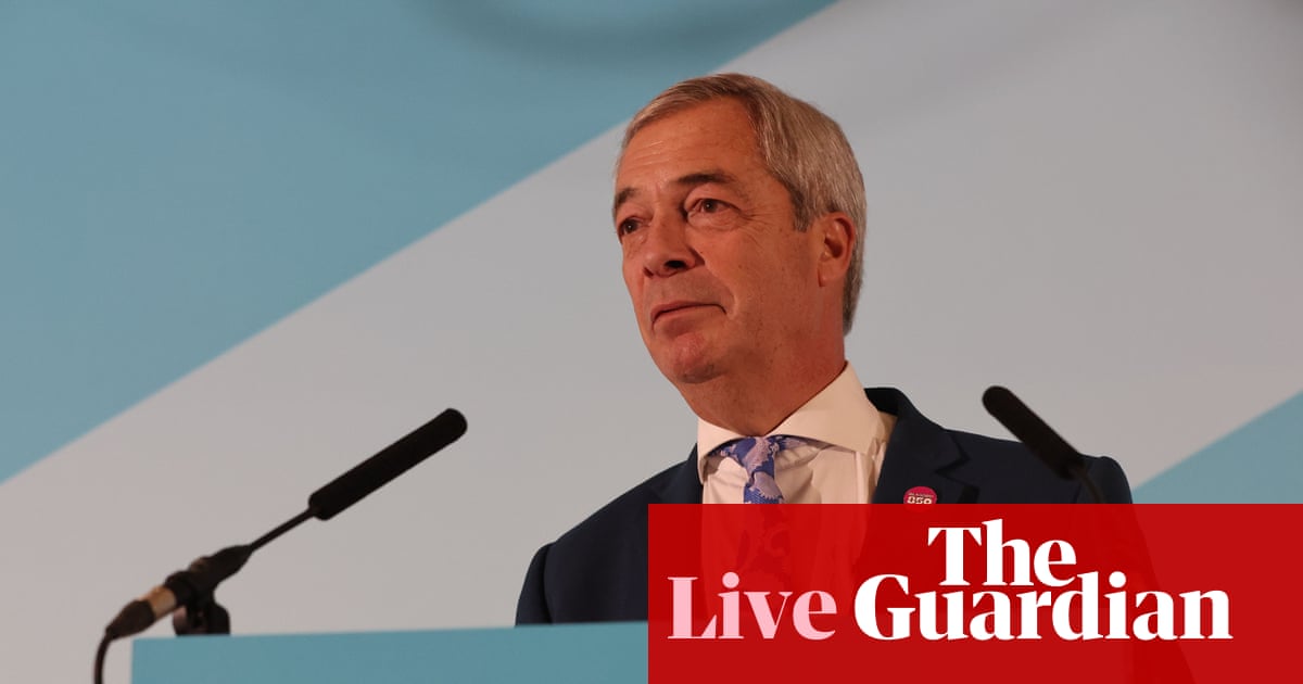 Nigel Farage investigation reopened by parliamentary watchdog after Clacton byelection win – UK politics live