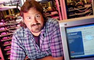 Hotmail General Manager Rick Holzli at the Microsoft offices, California, in 2002.