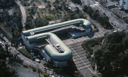 Kitakyushu central library, in Fukuoka, Japan, 1973-74 by Arata Isozaki.