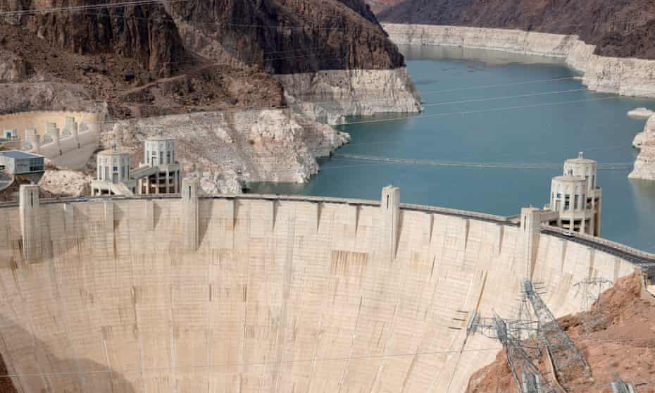Severe drought threatens Hoover dam reservoir – and water for US west |  Climate crisis | The Guardian