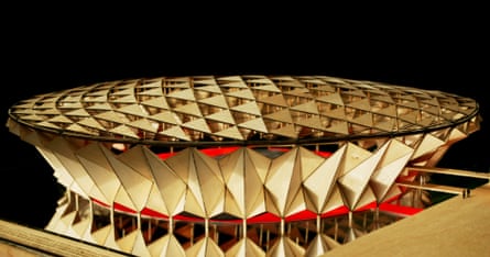 dRMM’s 2009 proposal for a wooden arena (unbuilt) for the London Olympics.