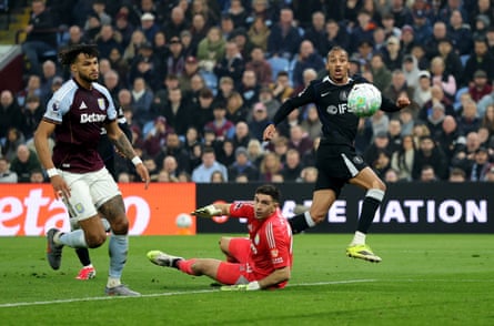 João Pedro scores Chelsea’s second goal against Aston Villa.