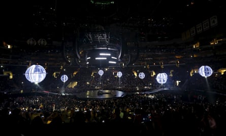 The set of Muse’s Drones tour.