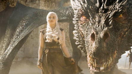 Clarke as Daenerys Targaryen in Game of Thrones.