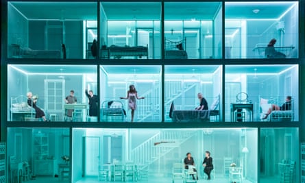 A house sliced open … Merle Hensel’s set.