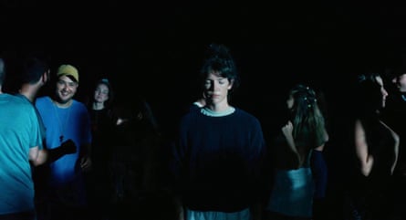 Celia Rowlson-Hall as the adult Sophie in the 2022 film Aftersun.