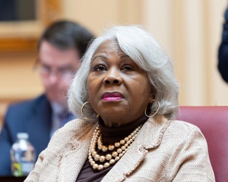 Louise Lucas listens to a debate on the Senate floor, Richmond, Virginia, 17 February 2026.