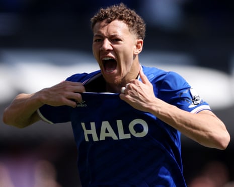 Kasey McAteer of Ipswich Town celebrates scoring his team's third goal.