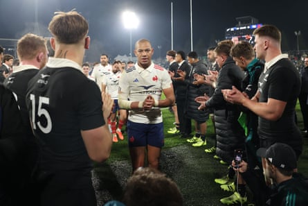Gaël Fickou leads off France after their third Test against New Zealand