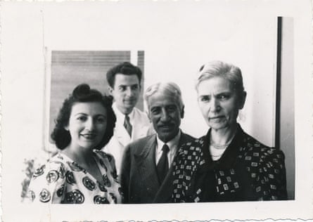Left to right, Tilde Cohen, Alfred Cohen, Haimaki Cohen and Rachel Cohen in 1941.