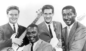 Booker T Jones, front, with Donald ‘Duck’ Dunn, Steve Cropper and Al Jackson.