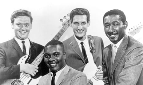Booker T Jones, front, with Donald ‘Duck’ Dunn, Steve Cropper and Al Jackson.