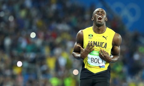 Usain Bolt crossed the line in 19.78sec.