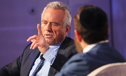 Democratic presidential candidate Robert F Kennedy Jr joins Rabbi Shmuley Boteach to discuss antisemitism in New York.