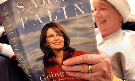 Books for believers … Pat Morgenstern of Middleville, Michigan reads Sarah Palin’s Going Rogue soon after its publication in November 2009.