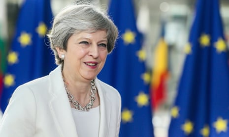 Theresa May at European council summit on Thursday where she made what she described as a ‘fair and generous’ offer to EU citizens.