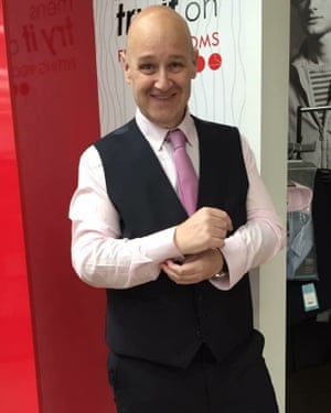 Graham Waugh, who became a personal trainer after losing 210kg (33st).
