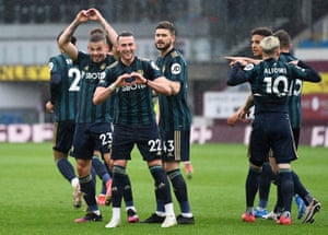 Burnley 0-4 leeds united: premier league - live! 4 jack harrison celebrates after doubling the lead for leeds.