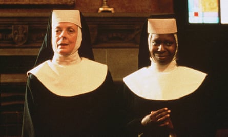 Nun on the run ... Whoopi Goldberg with Maggie Smith in Sister Act. Photograph: Touchstone/Kobal/Rex/Shutterstock