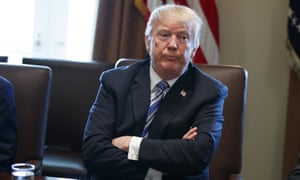 Donald Trump speaks during a cabinet meeting at the White House Thursday in Washington D