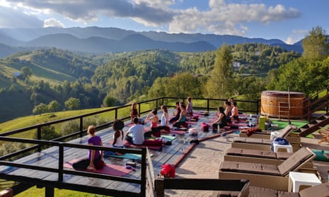 Vista with vinyasa … the view from the Akasha Wellness Retreat in Transylvania
