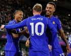 Chelsea’s front three dazzle as they edge out Fulham in derby thriller