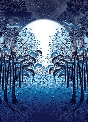 Review cover illustration for Philip Pullman cover on magic