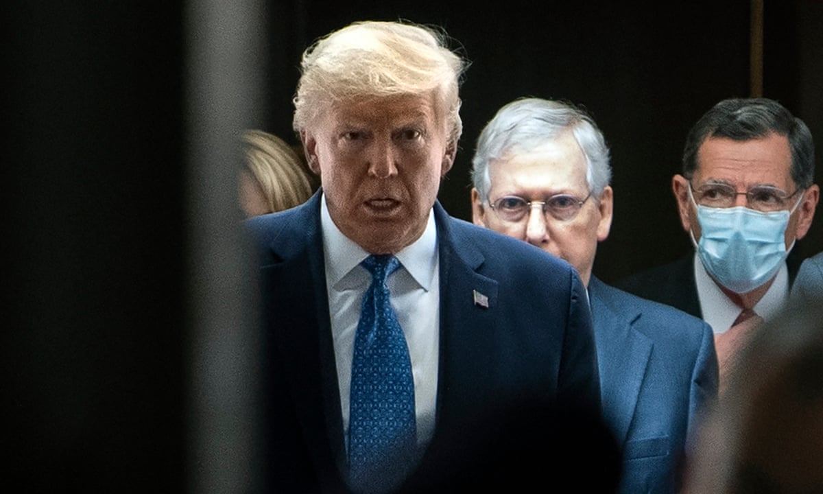 Trump And Mcconnell Are The Twin Tribunes Of America S Ruin Vote Them Out Donald Trump The Guardian