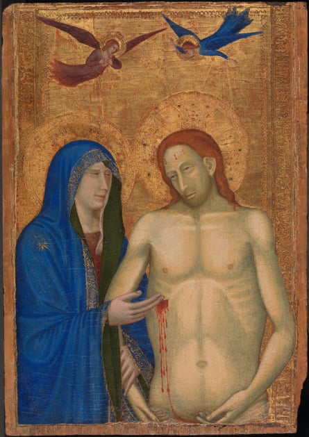 Neapolitan follower of Giotto, The Dead Christ and the Virgin, probably 1330s-40s © The National Gallery, London