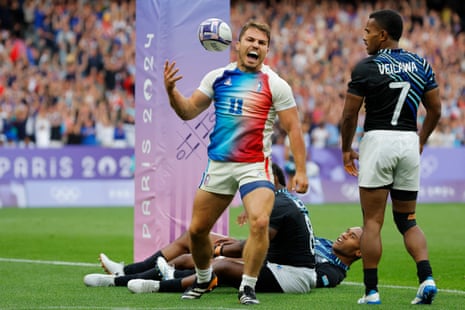 Dazzling Antoine Dupont and France storm to gold in Olympic rugby sevens | Paris Olympic Games 2024 | The Guardian