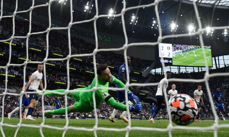 Rudiger scores Chelsea’s third goal in the 3-0 win at Tottenham in September.