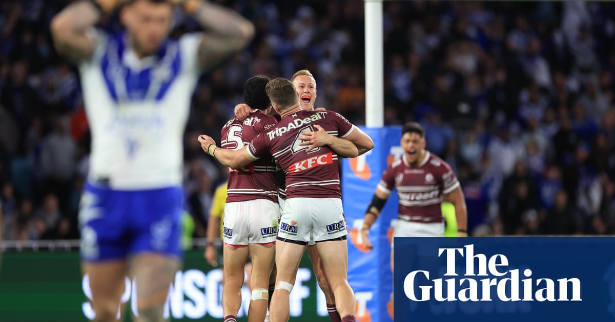 Manly end Canterbury’s fairytale NRL season with come-from-behind finals win Manly end Canterbury’s fairytale NRL season with come-from-behind finals win