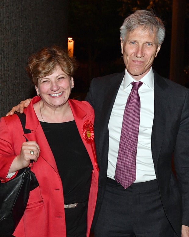 Emily Thornberry with her husband, the high court judge Sir Christopher Nugee