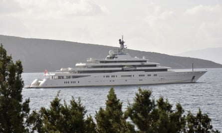 Roman Abramovich’s superyacht Eclipse in Turkey in December 2022