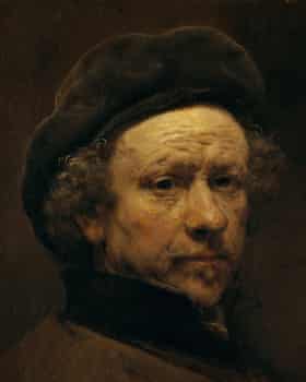 Rembrandt van Rijn, a self-portrait.