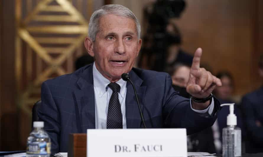 Anthony Fauci, director of the U.S. National Institute of Allergy and Infectious Diseases, speaks during a hearing of the Senate Health, Education, Work and Pensions Committee entitled
