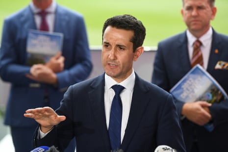 David Crisafulli in a dark suit and dark tie.