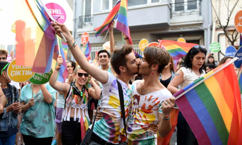 Gay cartoon in Istanbul